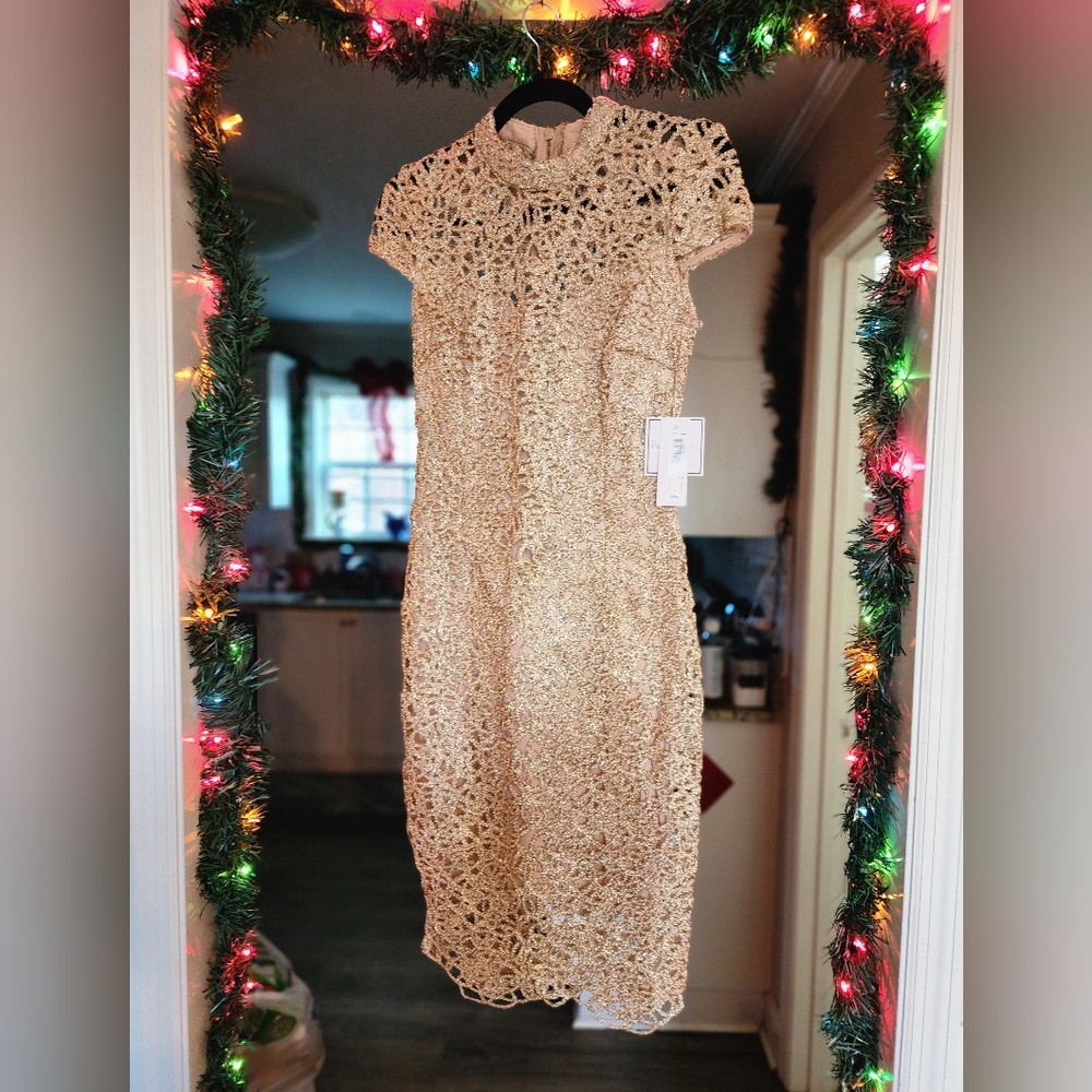 Elegant Lace Dress in Cream